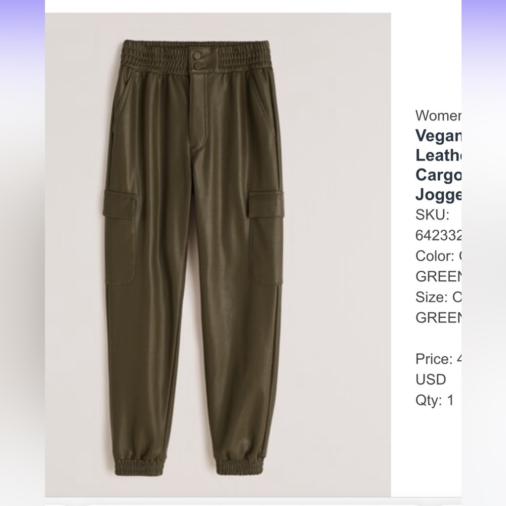 Abercrombie leather pants
